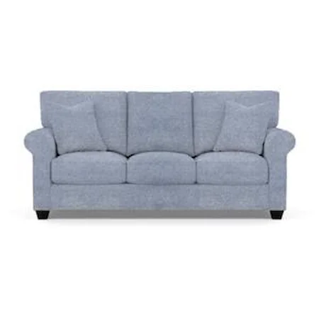 Queen Sofa Sleeper with Tight Rolled Arms